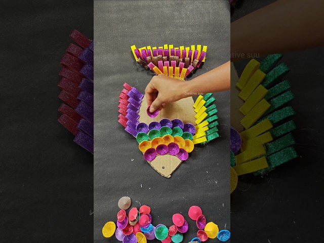 Amazing DIY fish using only glitter sheet ❤️🔥 #diy #crafts #walldecor #creative