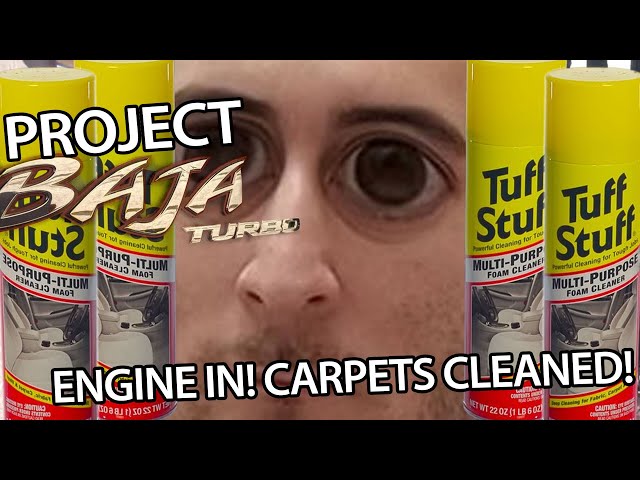 Project Baja Turbo Part 9: Rebuilt engine installed! Interior cleaning/seat reinstallation