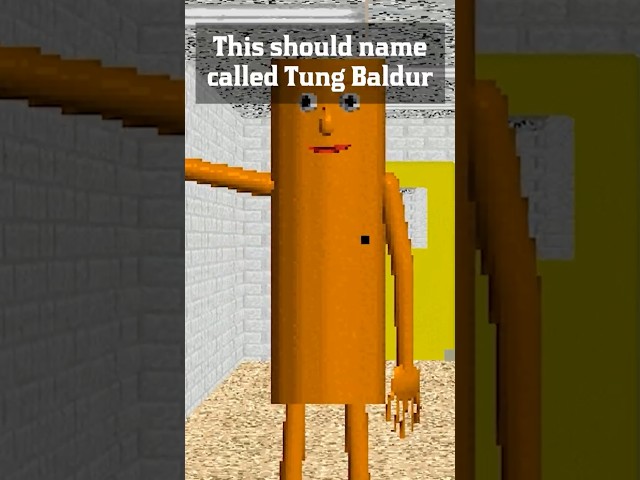 Tung Baldur #ytshorts #baldisbasics #brainrot