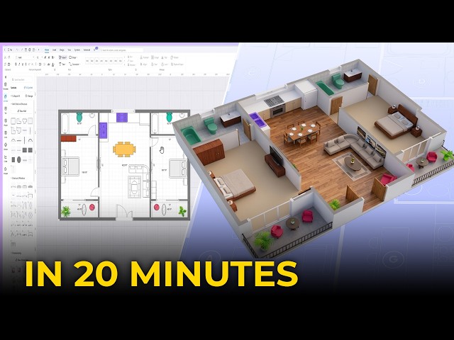 Make 2D and 3D floor plan with no prior knowledge