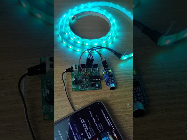Sound Reactive RGB Lights #kiyanislab #jlcpcb #diyproject #ledlights #rgblights