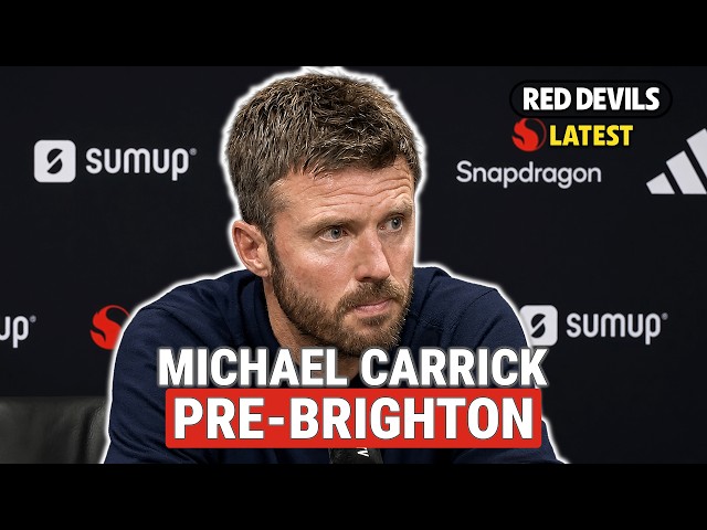 Michael Carrick on Carlos Baleba, Luke Shaw and winning trophies | Manchester United v Brighton
