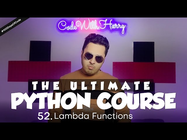 Lambda functions in Python | Python Tutorial - Day #52