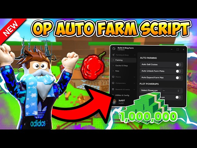 🌱 Build A Ring Farm Script - Auto Farm, Auto Plant, Auto Event & More (PASTEBIN)