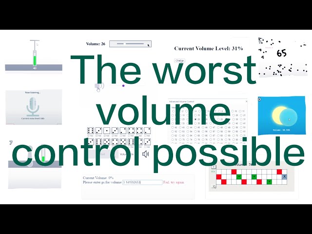 Worst volume control competition | 15 worst volume control possible | volume