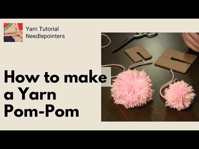 How to Make Easy Yarn Pom Poms with a Cardboard Maker