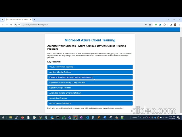 Azure Cloud - Admin & Devops Online Training - Umer Azeem
