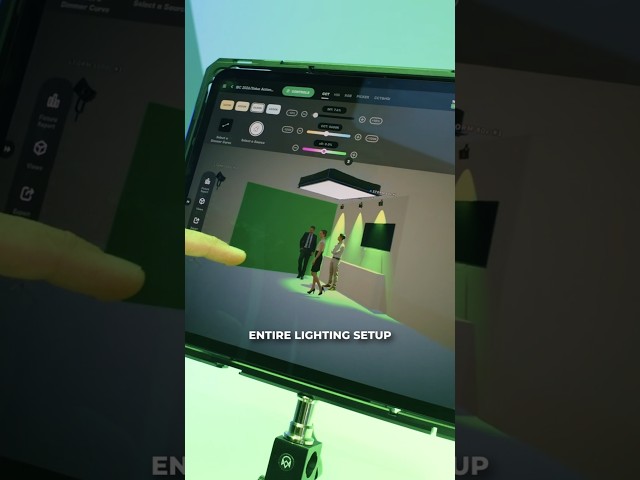 I designed an entire lighting setup on an iPad! 🎬 #ibc2026