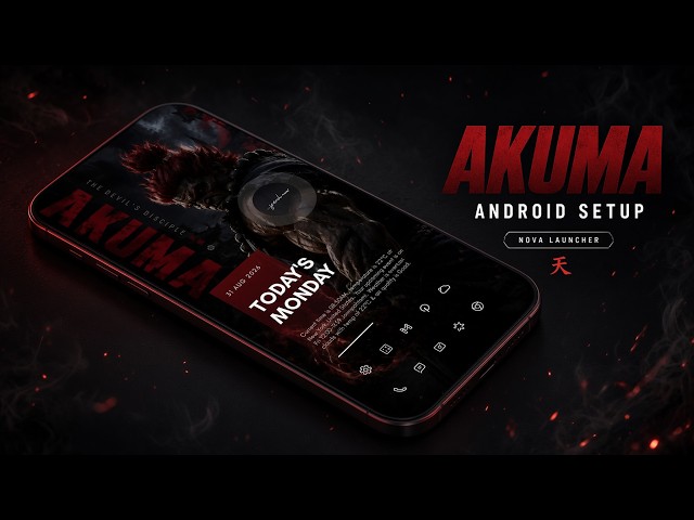 Why This Akuma Android Setup Looks Absolutely Brutal | Nova Launcher