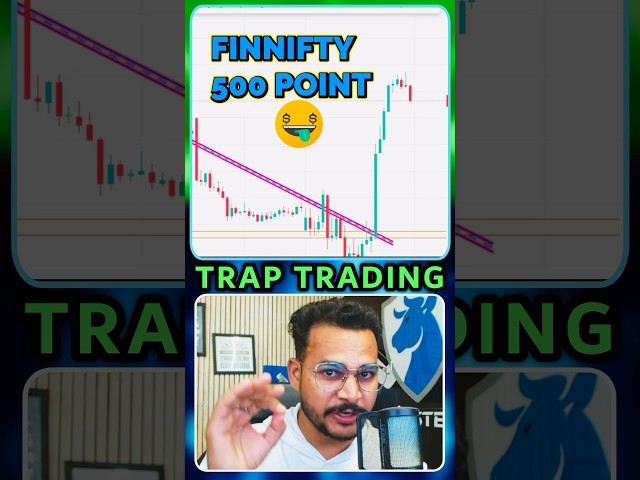Finnifty 500 point Breakout strategy ❌ Trap trading ✅ 🤑 #trading #stockmarkets #new