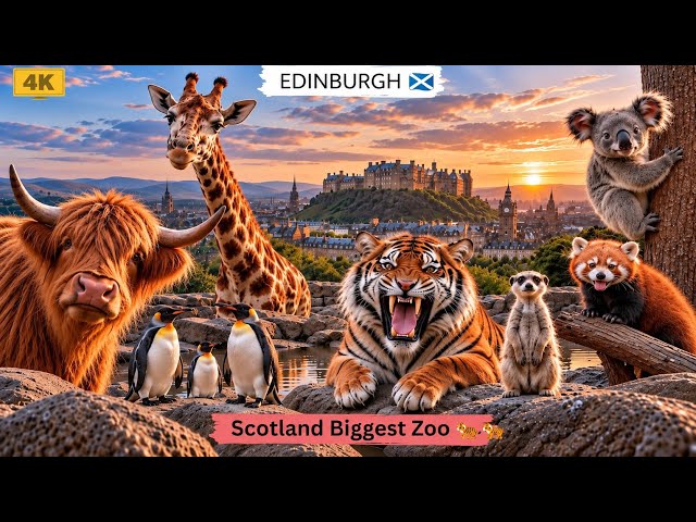 Edinburgh Zoo Part 2 🦁 2026 | Inside Scotland’s Largest Zoo | 4K Walking Tour. 