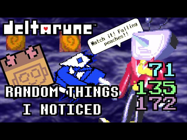 Random Things I Just Noticed in Deltarune