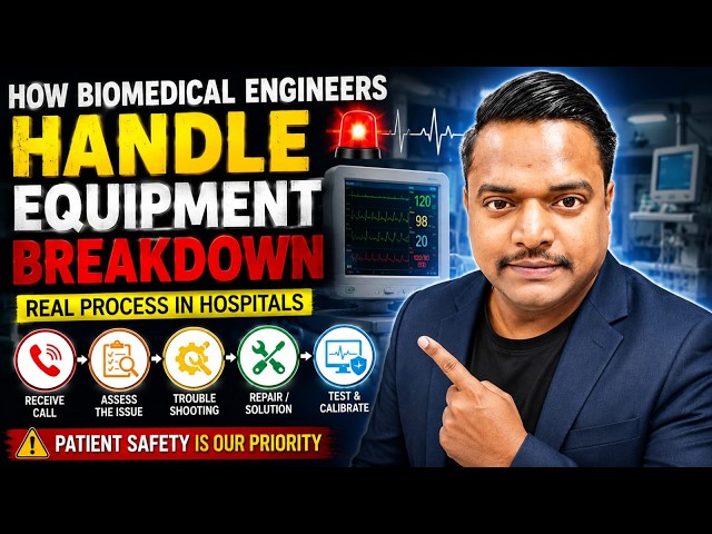 🚑 ప్రతి బయోమెడికల్ ఇంజినీర్ తప్పక తెలుసుకోవాల్సిన రియల్ హాస్పిటల్ బ్రేక్‌డౌన్ ప్రాసెస్ HOW HANDLE