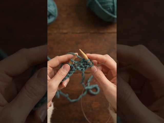 🧶 Knitting for Beginners | Easy Step-by-Step Tutorial for Beginners  #shorts