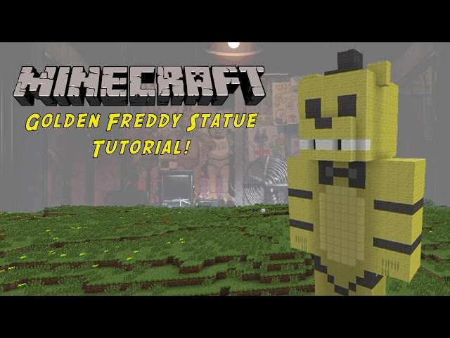 Minecraft Tutorial: Golden Freddy (Five Nights At Freddys) Statue