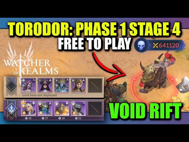 F2P Void Rift Torodor - Phase 1 Stage 4 | Watcher of Realms