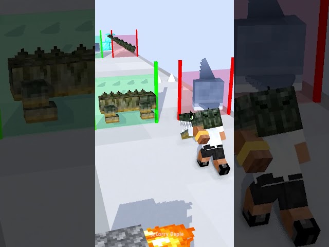 Carry Become Crocodile.. #minecraftshorts #minecraft