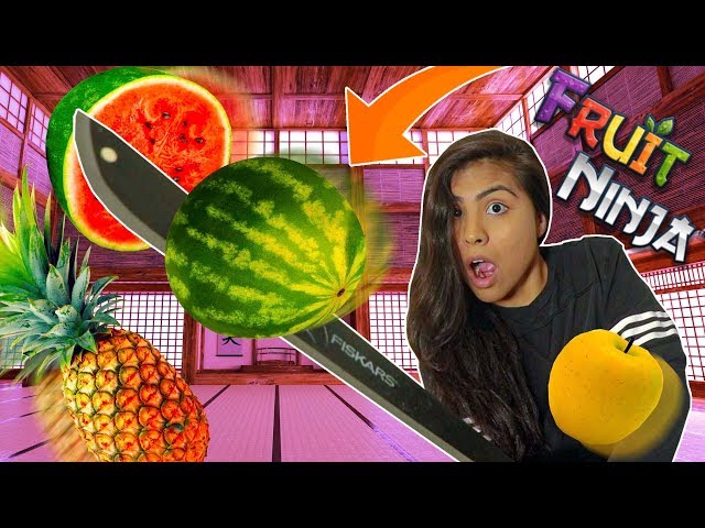 REAL LIFE FRUIT NINJA !?