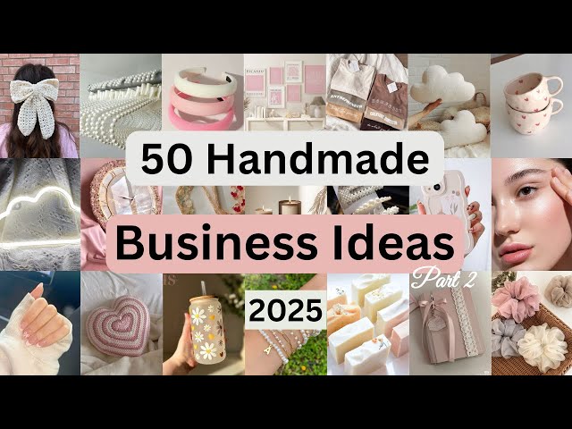 50 Handmade Business Ideas that will change your life in 2026 | #smallbusiness Easy to start part 2
