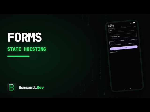 Forms and State Hoisting in Jetpack Compose — Kotlin Tutorial