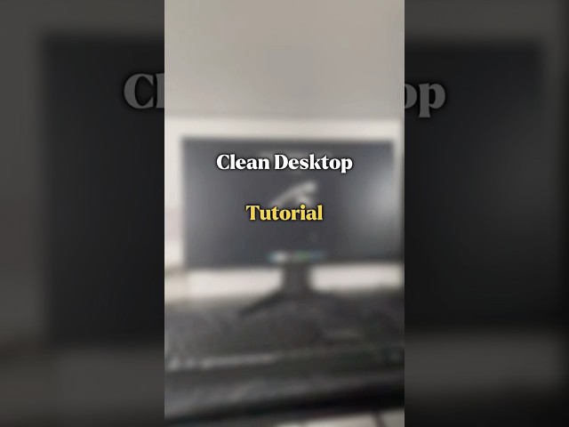Guide to a clean desktop 🖥️ #aesthetic #pc #desktop #guide #tutorial rial