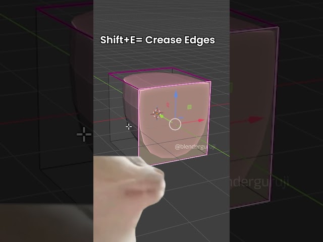 Stop Adding Extra Edges! Use Edge Crease in Blender 🔥