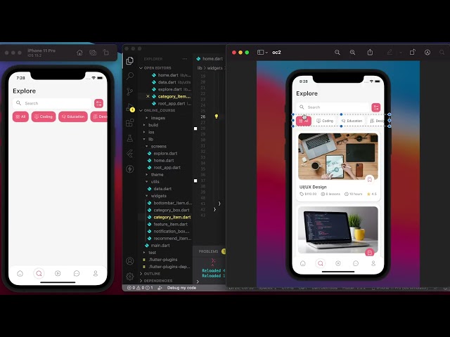 Speed Code Video Part 2 - Online Course App with Flutter