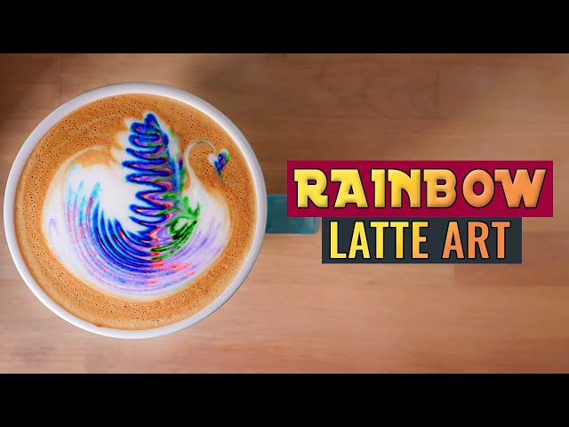 How To Do Rainbow Colour Latte Art