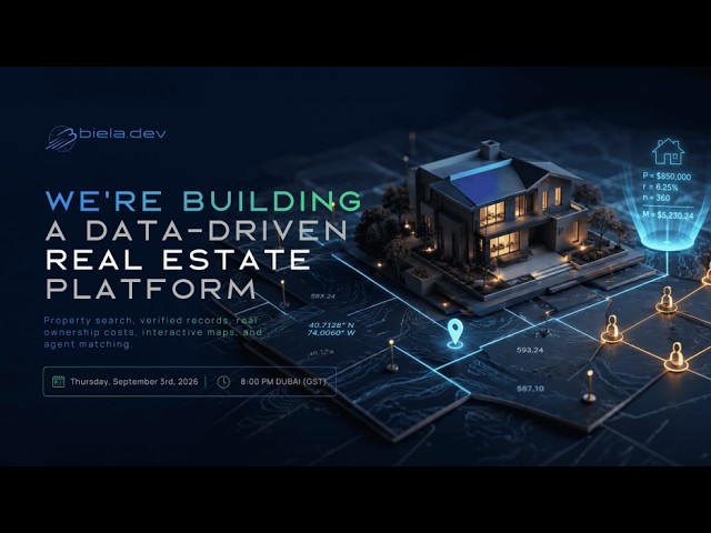 Real Estate Platform built with AI | Biela Live Builds