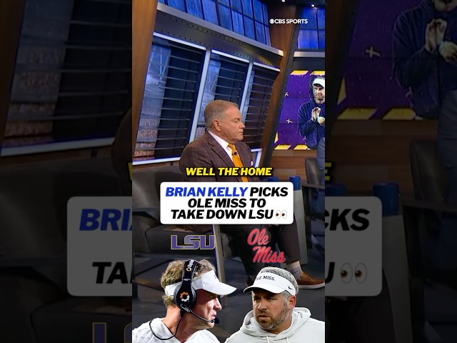 Brian Kelly is taking the Rebels against Lane and LSU 👀 #icf #cfb #collegefootball #lanekiffin