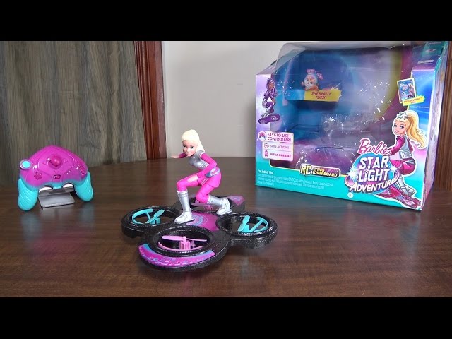 Barbie Star Light Adventure - RC Flying Hoverboard - Review and Flight