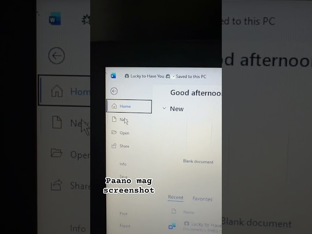 Paano mag screenshot #pttv #filipino #tutorial