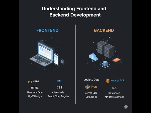 Frontend vs Backend vs Full Stack Explained | Web Development Roadmap | NRK INFOTECH
