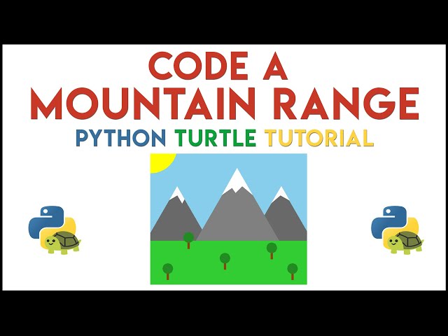 Python Turtle - Code a Mountain Range Tutorial