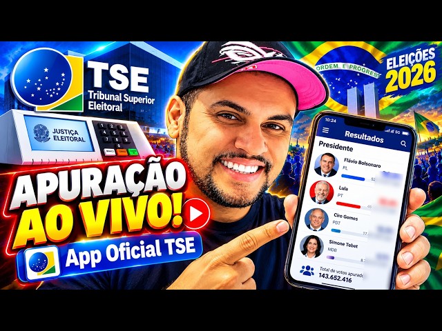 RESULTADO DAS ELEIÇÕES 2026 AO VIVO: Como Acompanhar a Apuração em Tempo Real pelo App do TSE!
