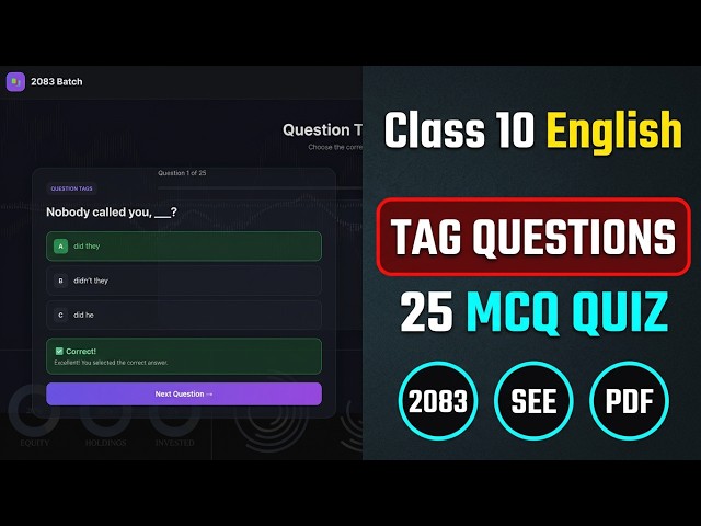 🔥 Can You Score 25/25? Tag Questions