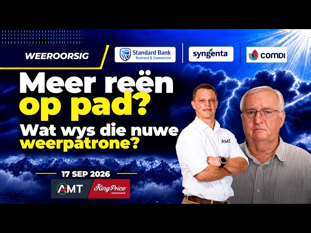 Meer reën op pad? | Weeroorsig – 17 Sept 2026