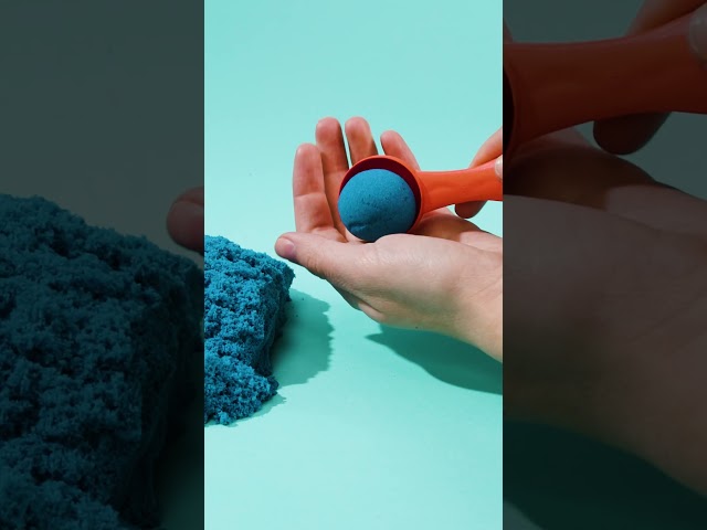 ASMR Blue Kinetic Sand #KineticSand #Shorts