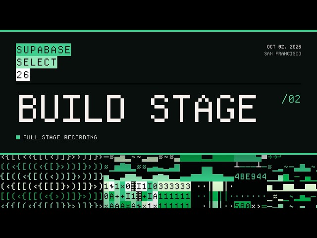 Supabase Select 26 Build Stage