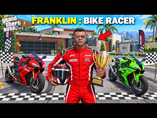 Franklin's Journey to Become the BEST Bike Racer In GTA 5 | JSS GAMER