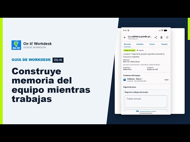 Construye memoria del equipo mientras trabajas
