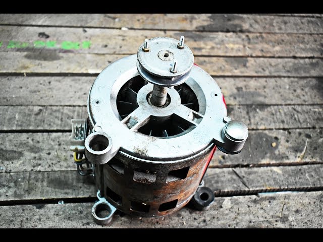 DO NOT THROW THE OLD WASHING MACHINE MOTOR IN THE TRASH / DIY LATHE FOR WOOD