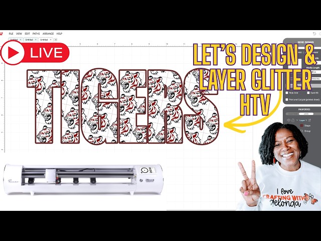 LIVE: LET'S DESIGN PATTERNED GLITTER HTV