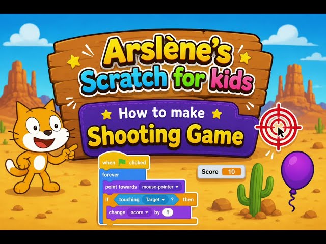 🎯 Scratch Shooting Game! | Easy Coding Tutorial