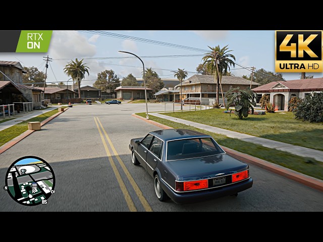 GTA San Andreas DLSS 5 Triple Pass Native 4K | RTX 5090 Max Graphics Gameplay