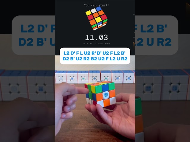 Day 3 of attempting the Acubemy Daily Scramble until I get sub-8 #cubing #series #speedcubing