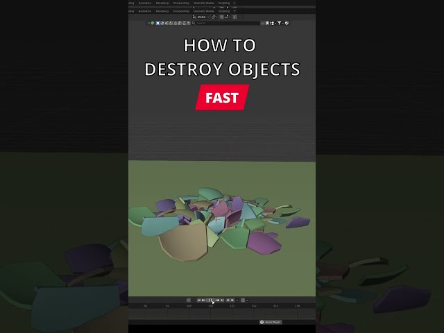 Destroy Objects in Blender (Cell Fracture) #3d #shorts