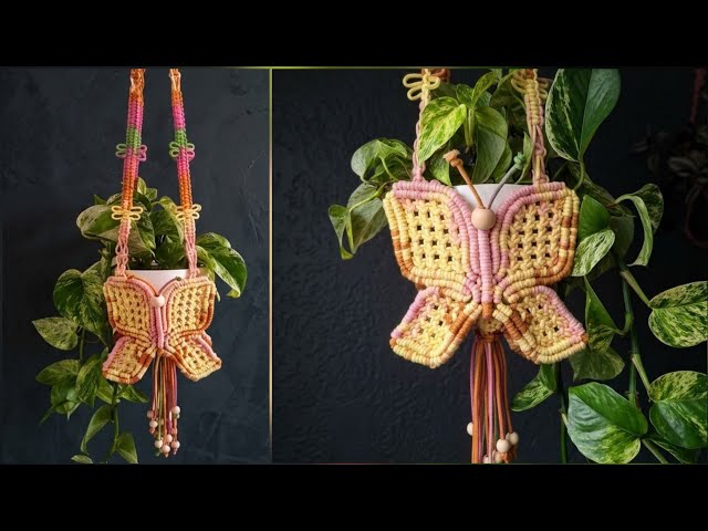 Butterfly Plant Hanger: Now 100% Free of Wireless Wings 🦋 (Advanced pattern)