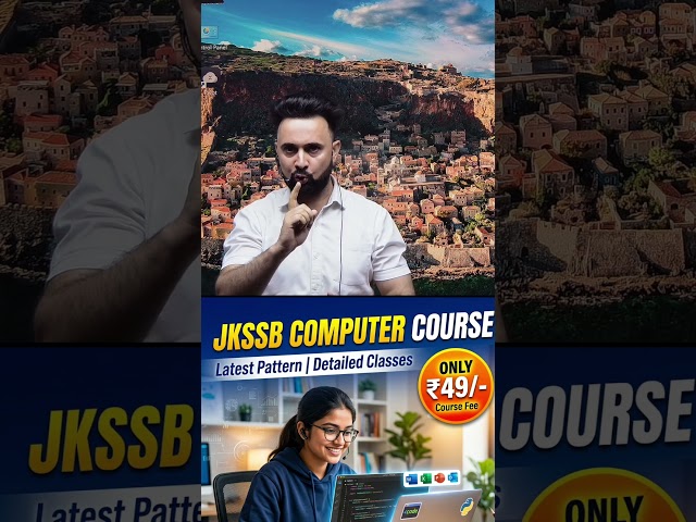 JKSSB COMPUTER COURSE BASED ON LATEST PATTERN #jkssb #gk