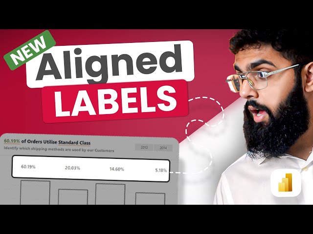 PERFECTLY ALIGNED Data Labels above Charts in Power BI  📊
